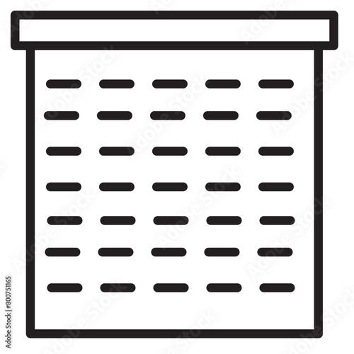 Auto Car Garage Line Icon