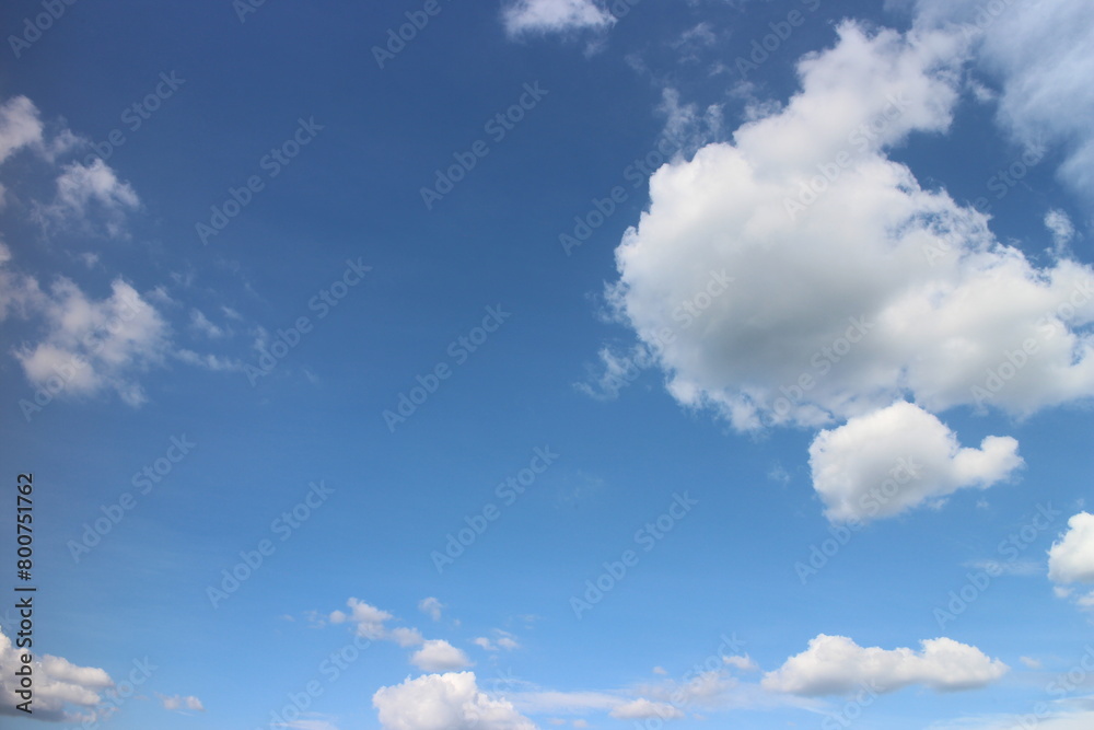 Blue sky with white clouds. Blue background. The summer sky is colorful clearing day and beautiful nature in the morning. for backdrop decorative and wallpaper design. The perfect sky background. Blue sky with white clouds. Blue background. The summer sky is colorful clearing day and beautiful nature in the morning. for backdrop decorative and wallpaper design. The perfect sky background.