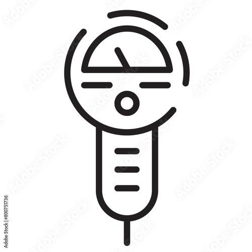 Car Meter Parking Line Icon
