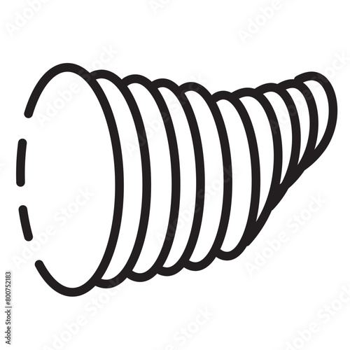 Autumn Horn Plenty Line Icon