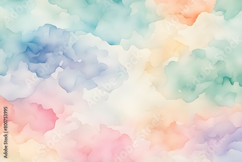 A colorful background with a few clouds
