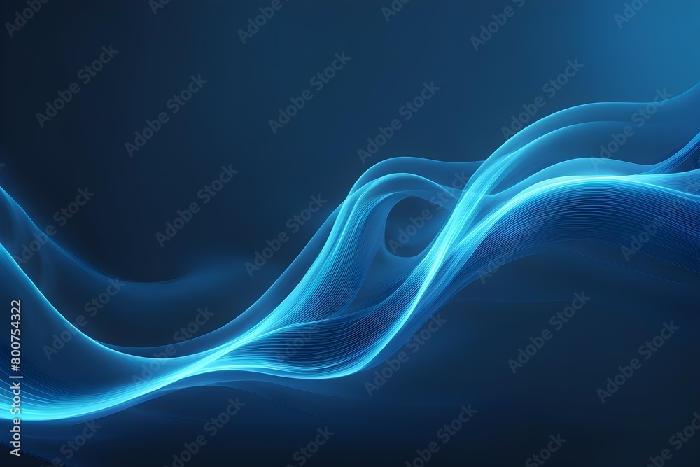 A blue wave with a dark background