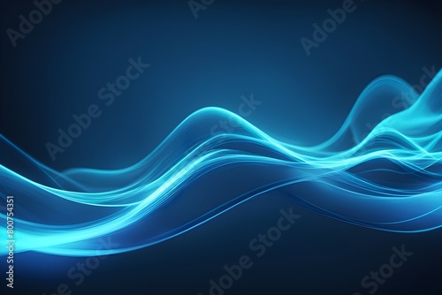 A blue wave with a dark background