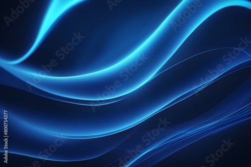 A blue wave with a dark background