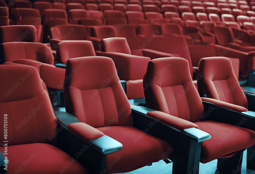 Obraz premium theater ready show red armchairs Empty