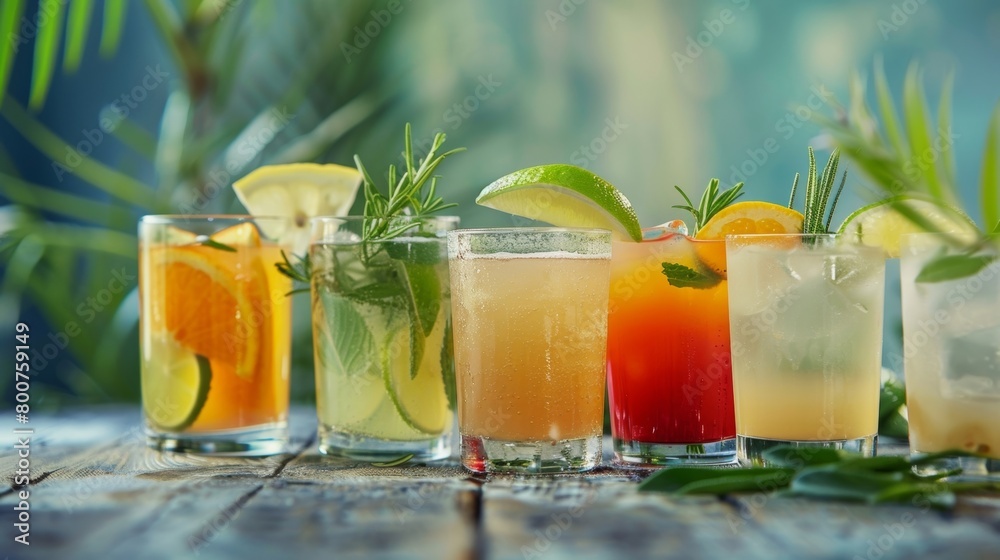 A bar serving a variety of alcoholfree drinks carefully crafted with fresh herbs es and juices to mimic the flavors of popular cocktails. A bar serving a variety of alcoholfree drinks carefully crafted with fresh herbs es and juices to mimic the flavors of popular cocktails.