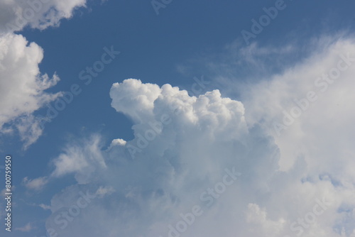 summer blue sky cloud gradient light white background.beauty bright cloud cover in the sun calm clear winter air background.