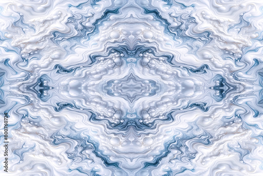 Obraz premium Pastel white liquid painted marble gradient mixing ink pattern watercolor texture abstract background design for wallpaper, cloth, curtain, backdrop, carpet