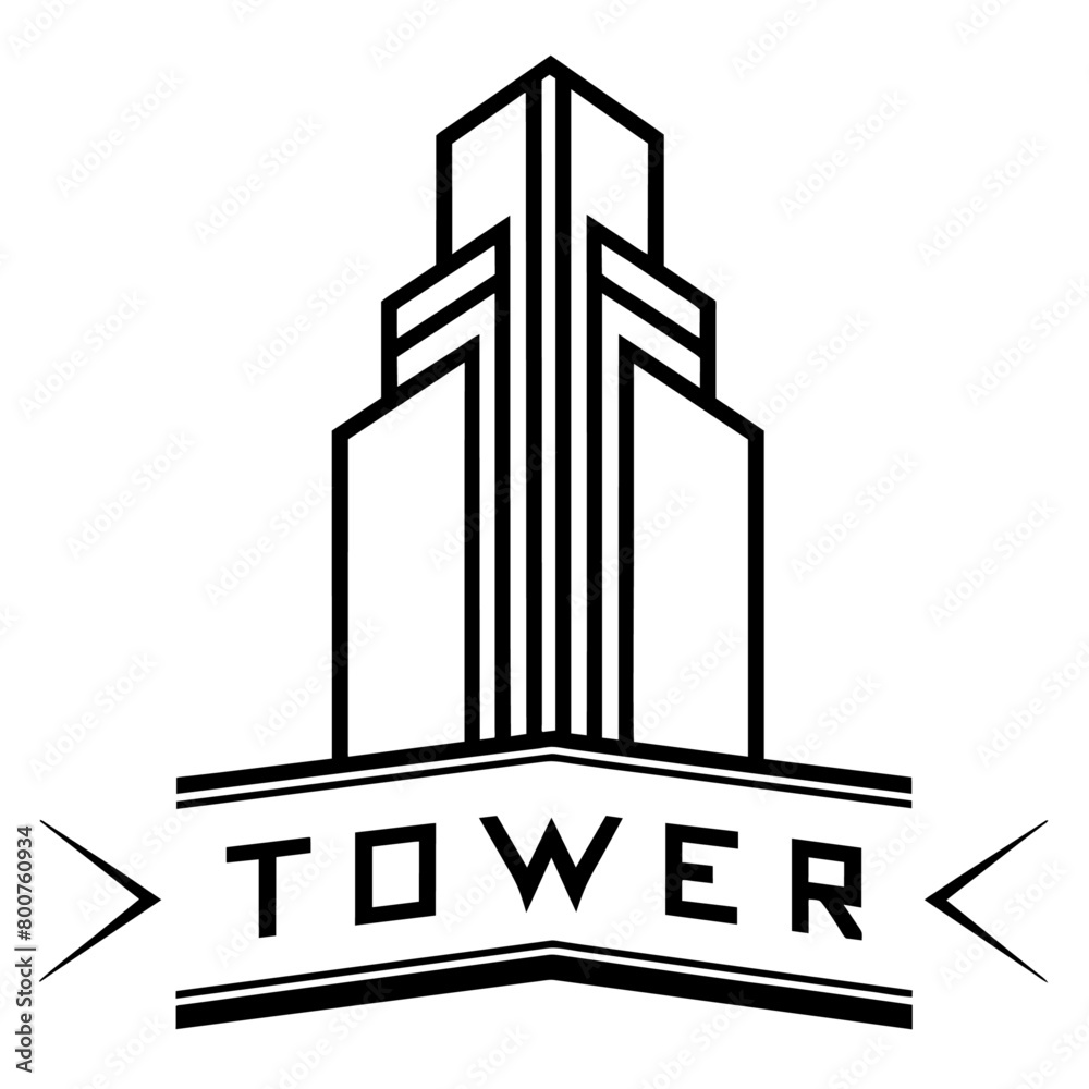 Building logo vector art illustration (18) Building logo vector art illustration (18)