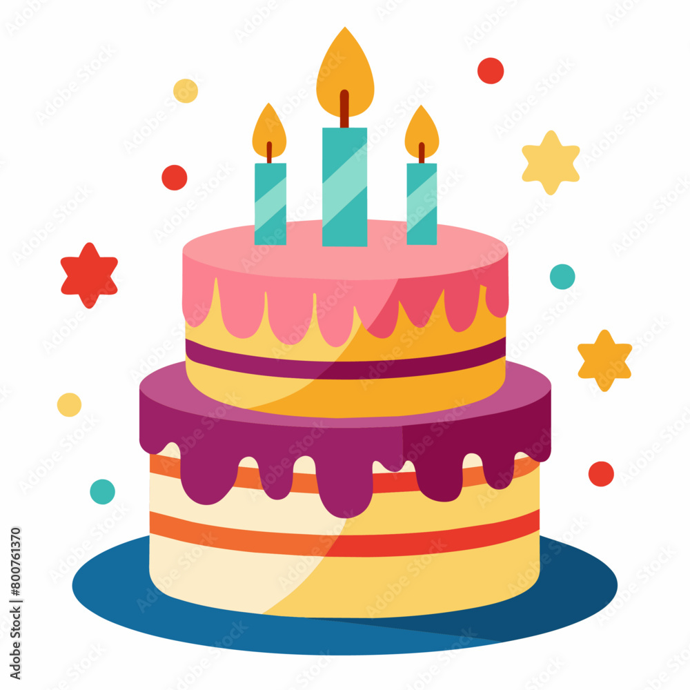 minimal Birthday Cake vector white background (5) minimal Birthday Cake vector white background (5)