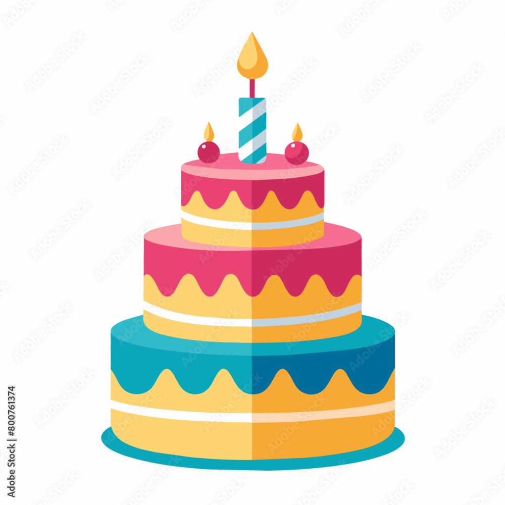 minimal Birthday Cake vector white background (3) minimal Birthday Cake vector white background (3)