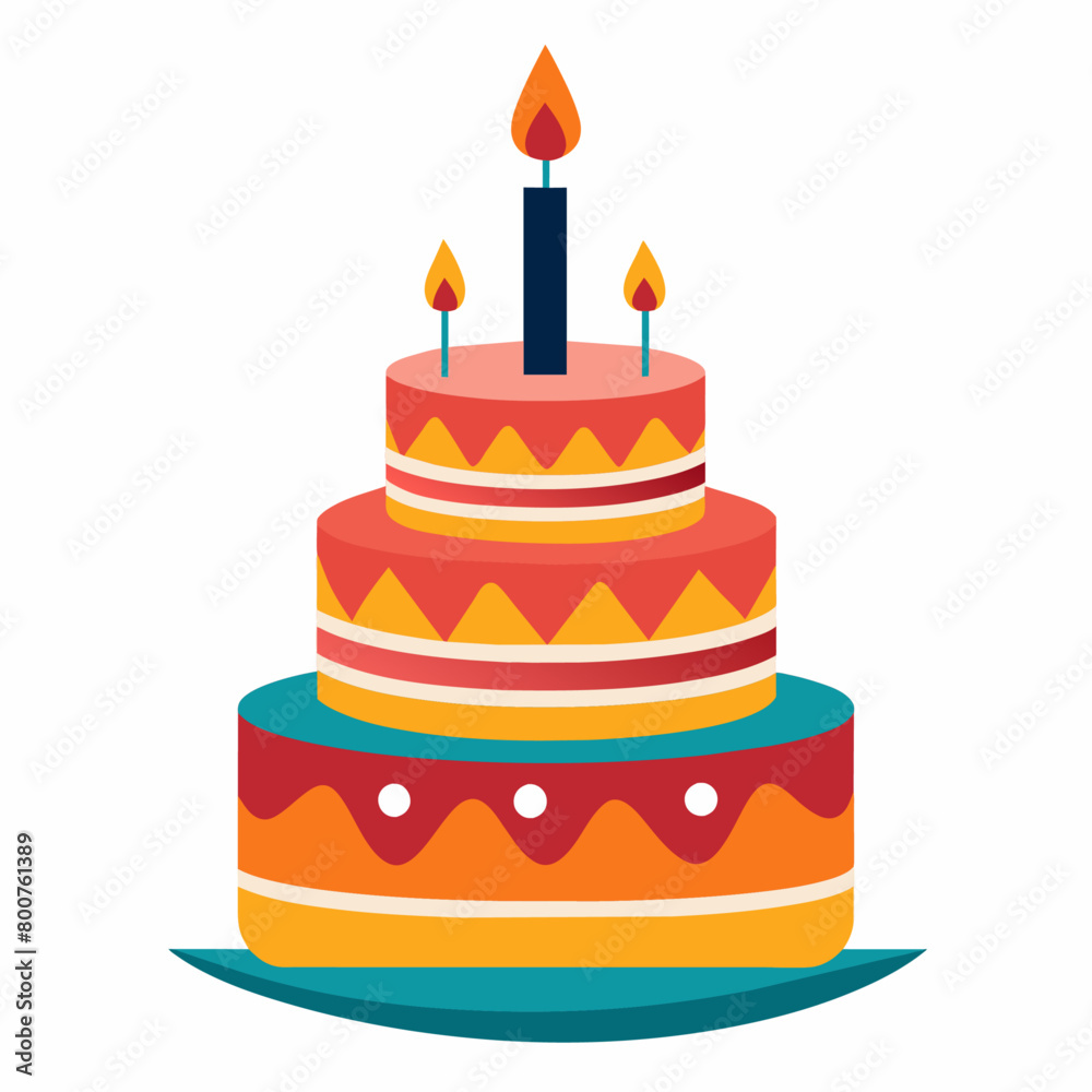 minimal Birthday Cake vector white background (13) minimal Birthday Cake vector white background (13)