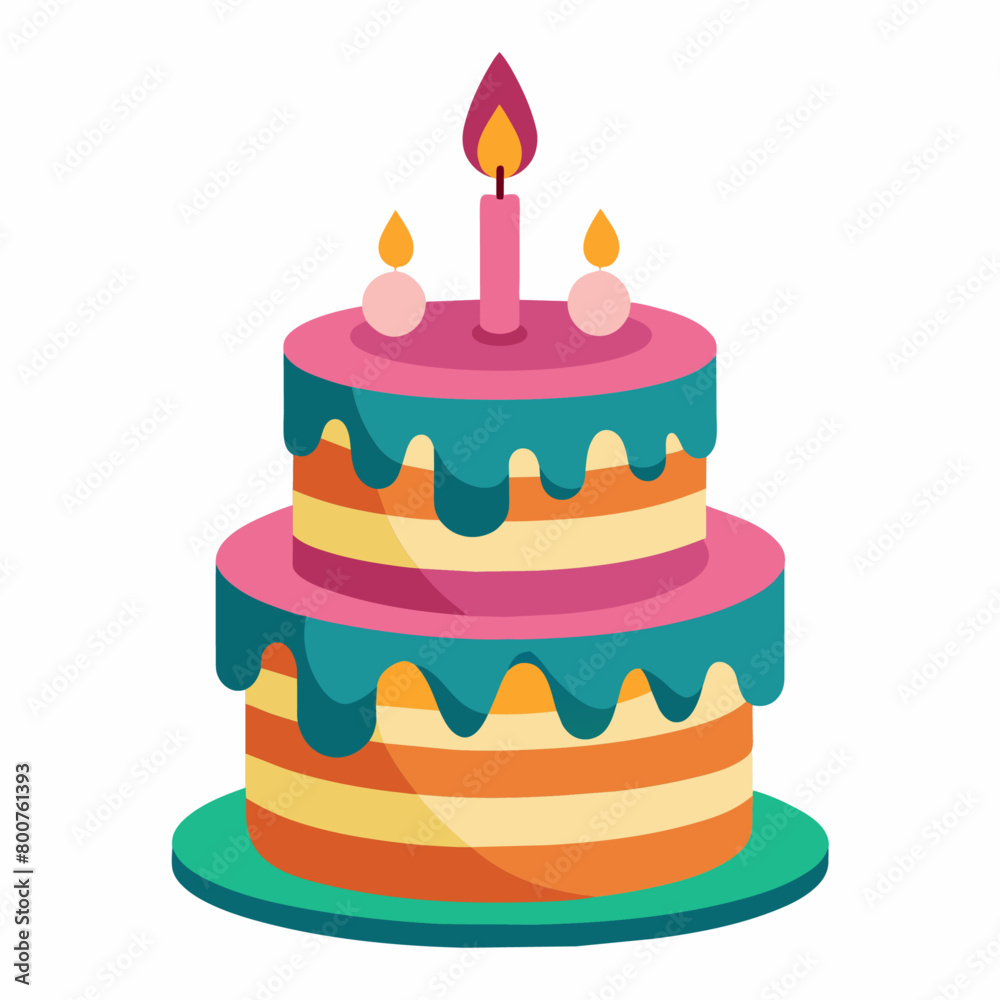 minimal Birthday Cake vector white background (14) minimal Birthday Cake vector white background (14)