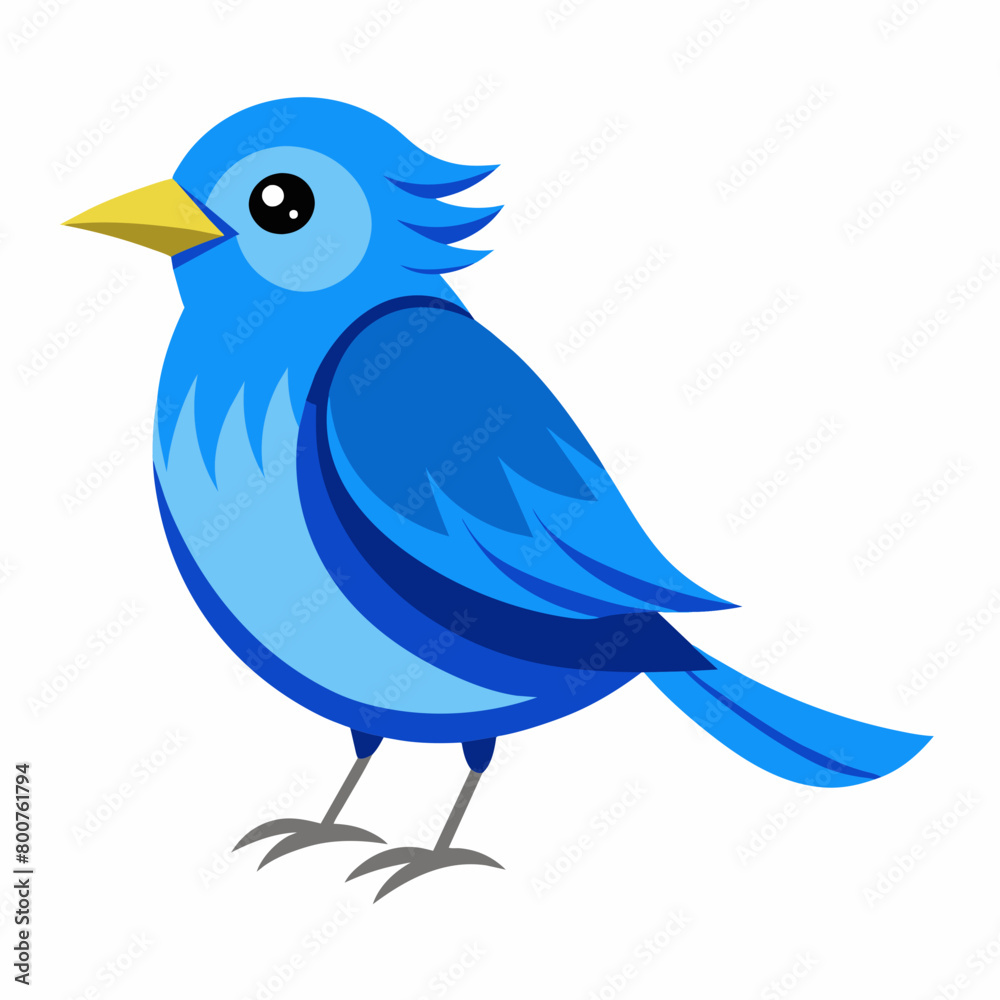 blue bird with speech bubbles, blue birds vector illustration with white background blue bird with speech bubbles, blue birds vector illustration with white background