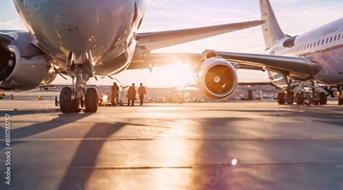 Aircraft Refueling Process at the Airport