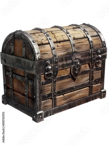  locked wood chest