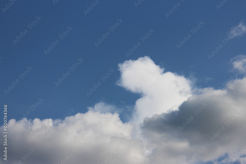 blue sky with beautiful natural white clouds