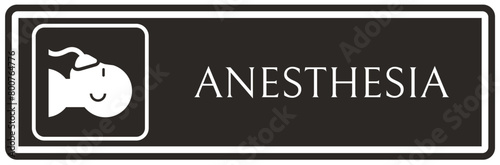 Hospital way finding sign anesthesia