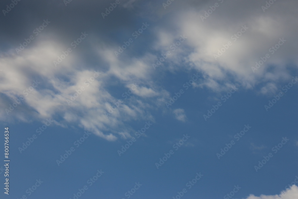 Fototapeta premium blue sky background with tiny clouds
