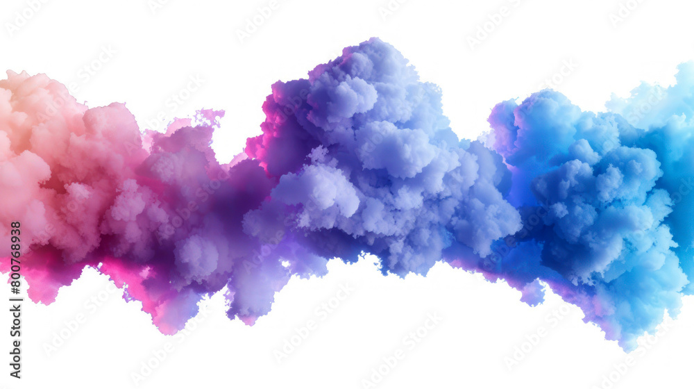 Fototapeta premium 3d render clouds isolated