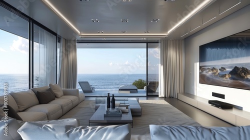 Modern living room interior design 