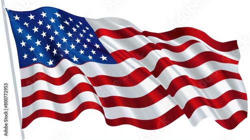 American flag. Memorial background. Happy 4th of July of Independent day for holiday celebrations. background. For USA Labor day celebration. With Happy Labor Day Weekend text.