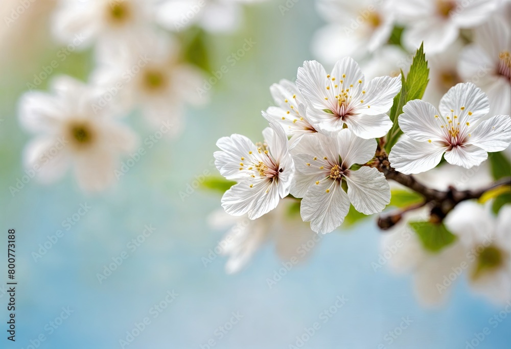 Branch Adorned with Beautiful Spring Flowers Branch Adorned with Beautiful Spring Flowers
