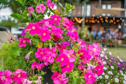 Wallpaper Mural flower with party event in the distance, blurred Torontodigital.ca