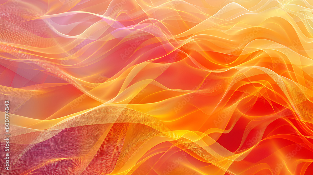 abstract background with flames, Abstract background in summer colors. The distortion of space. Waves and lines.