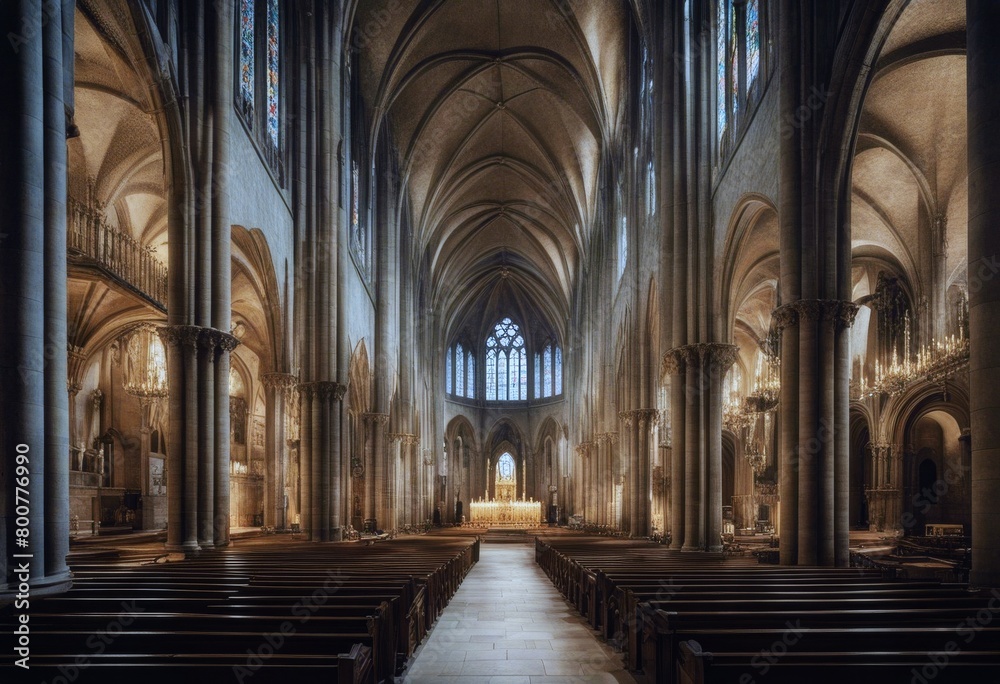 Basilica Santa Barcelona strict del Ribera Gothic Maria gothic Quarter interior church The Spain Mar Basilica Santa Barcelona strict del Ribera Gothic Maria gothic Quarter interior church The Spain Mar