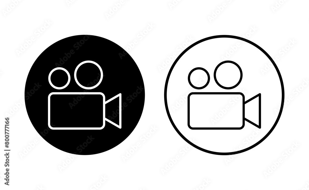 Video icon set. video camera icon vector. movie sign. cinema Video icon set. video camera icon vector. movie sign. cinema