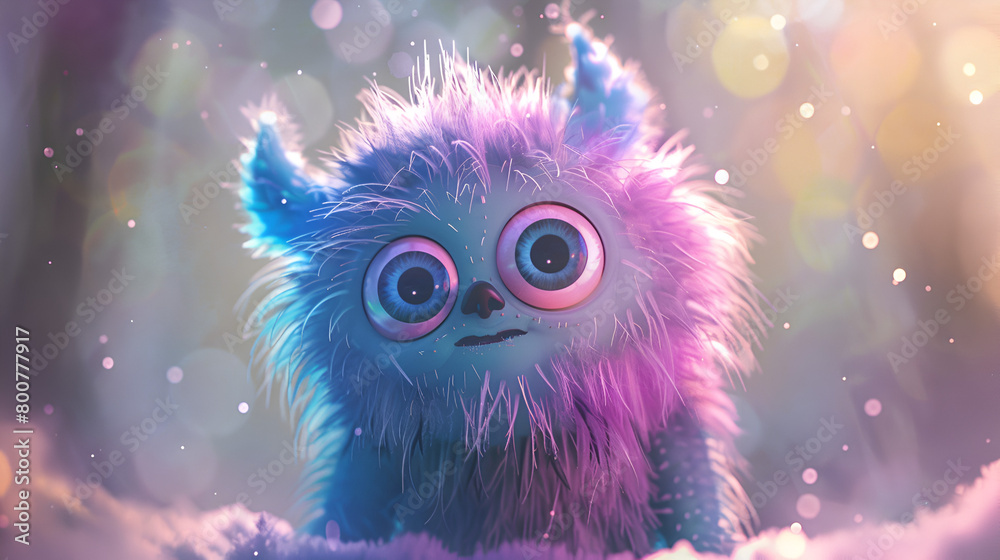 Fluffy monster,generative ai Fluffy monster,generative ai
