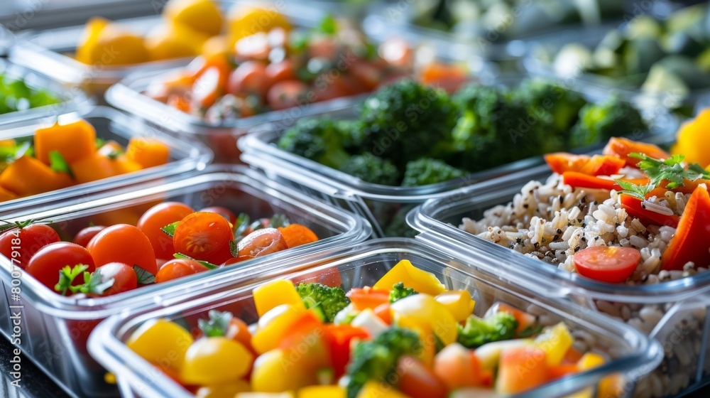 A photo of healthy meal prep emphasizing the importance of proper nutrition in weight loss.. A photo of healthy meal prep emphasizing the importance of proper nutrition in weight loss..