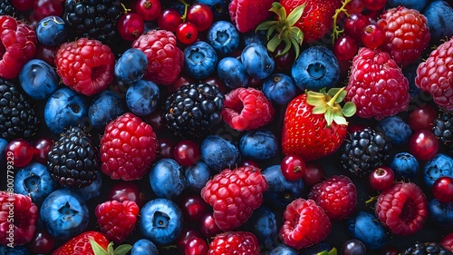  A colorful array of fresh berries, bursting with antioxidants and flavor, promising a guilt-free indulgence. 