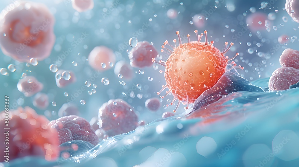Rendering of a 3D concept for an oncology treatment that effectively ...