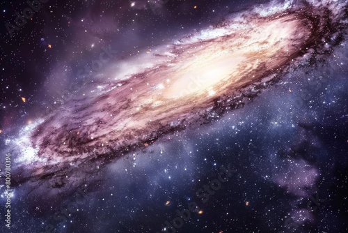 A cosmic portal opening within a galaxy, hinting at otherworldly destinations