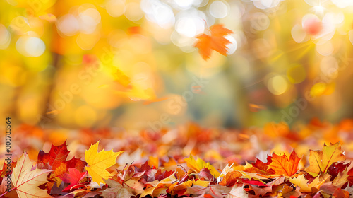 autumn leaves background,generative ai