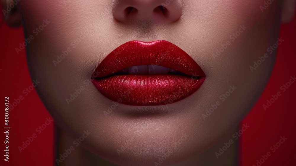 Close up shot photo of a woman lips Close up shot photo of a woman lips