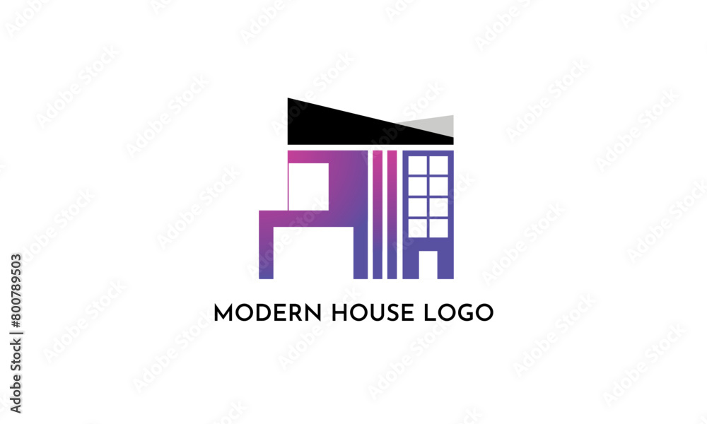 Modern House Logo Minimalist Simple Clean 