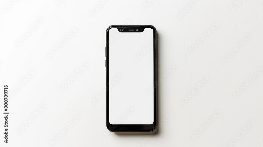 A black smartphone mockup with a blank screen, isolated on a white background with a clipping path, suitable for application or website design projects. A black smartphone mockup with a blank screen, isolated on a white background with a clipping path, suitable for application or website design projects.