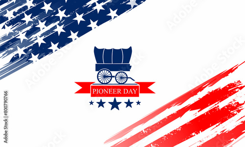 Vector illustration of Happy Pioneers Day, background