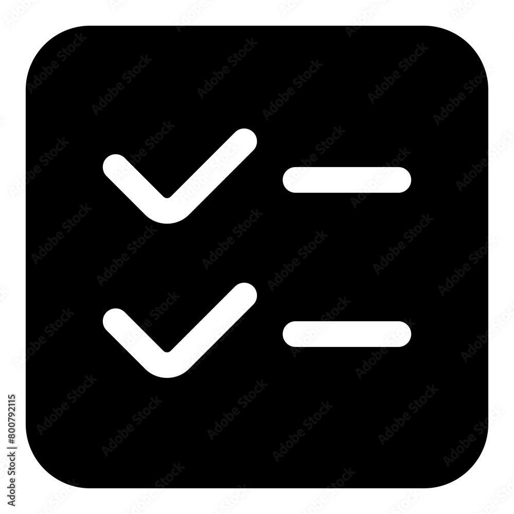 Checklist icon for ok, agreement and approval Checklist icon for ok, agreement and approval