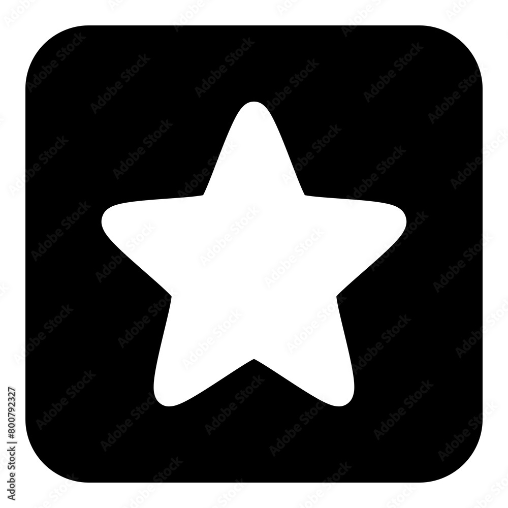 Fototapeta premium Star icon for best, rank and quality