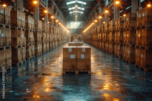 Full shot background of a large factory