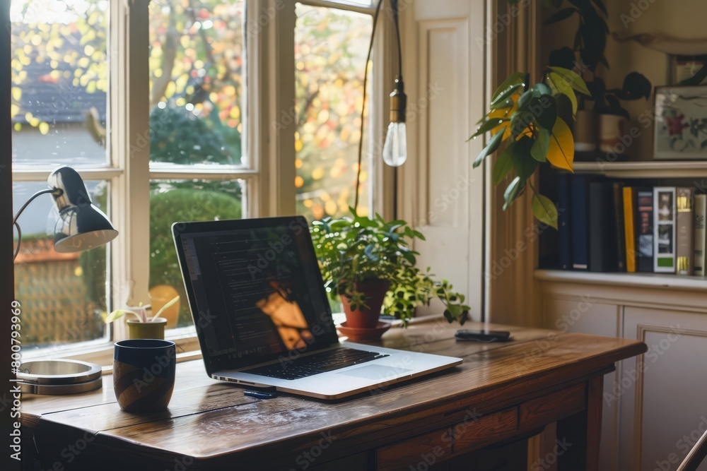 Place of work at home. Place of work at home.