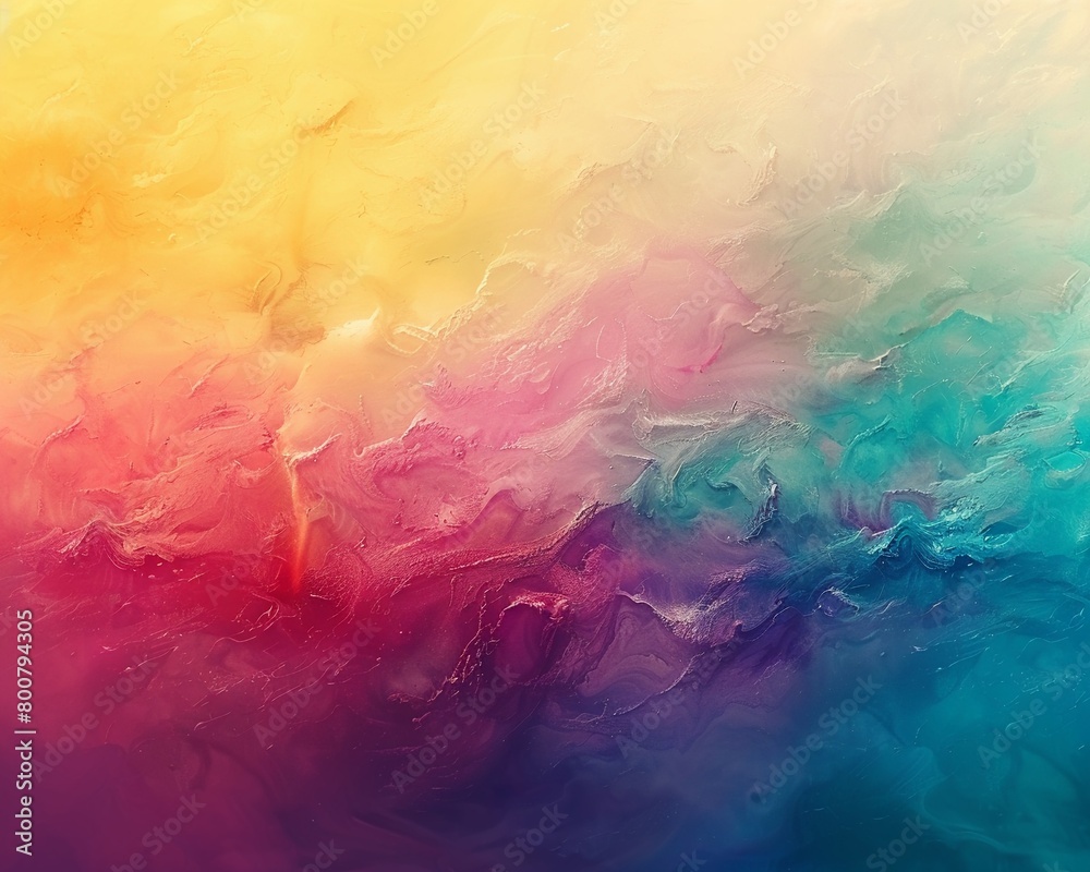 Dynamic abstract background with a gradient of rainbow colors, embodying a vibrant ombre effect