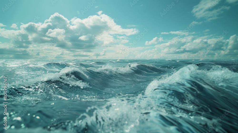 A boat sailing on the ocean, with waves crashing against the hull and seagulls flying overhead. The endless expanse of the water stretches out to the horizon. A boat sailing on the ocean, with waves crashing against the hull and seagulls flying overhead. The endless expanse of the water stretches out to the horizon.