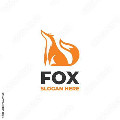 fox modern logo vector