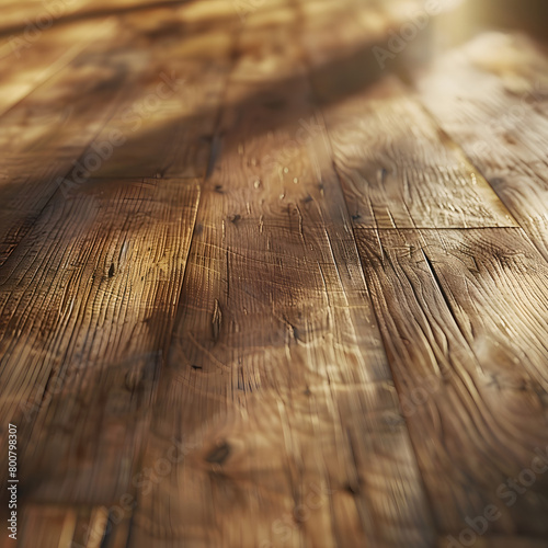 A close up photorealistic image of rustic wooden banckground with shadow photo