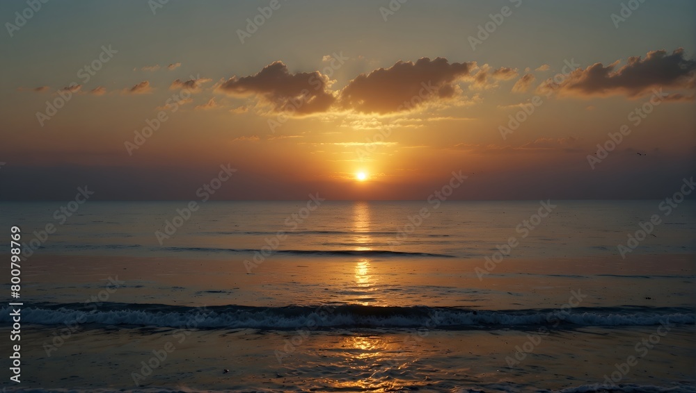 dawn over the sea ai_generated